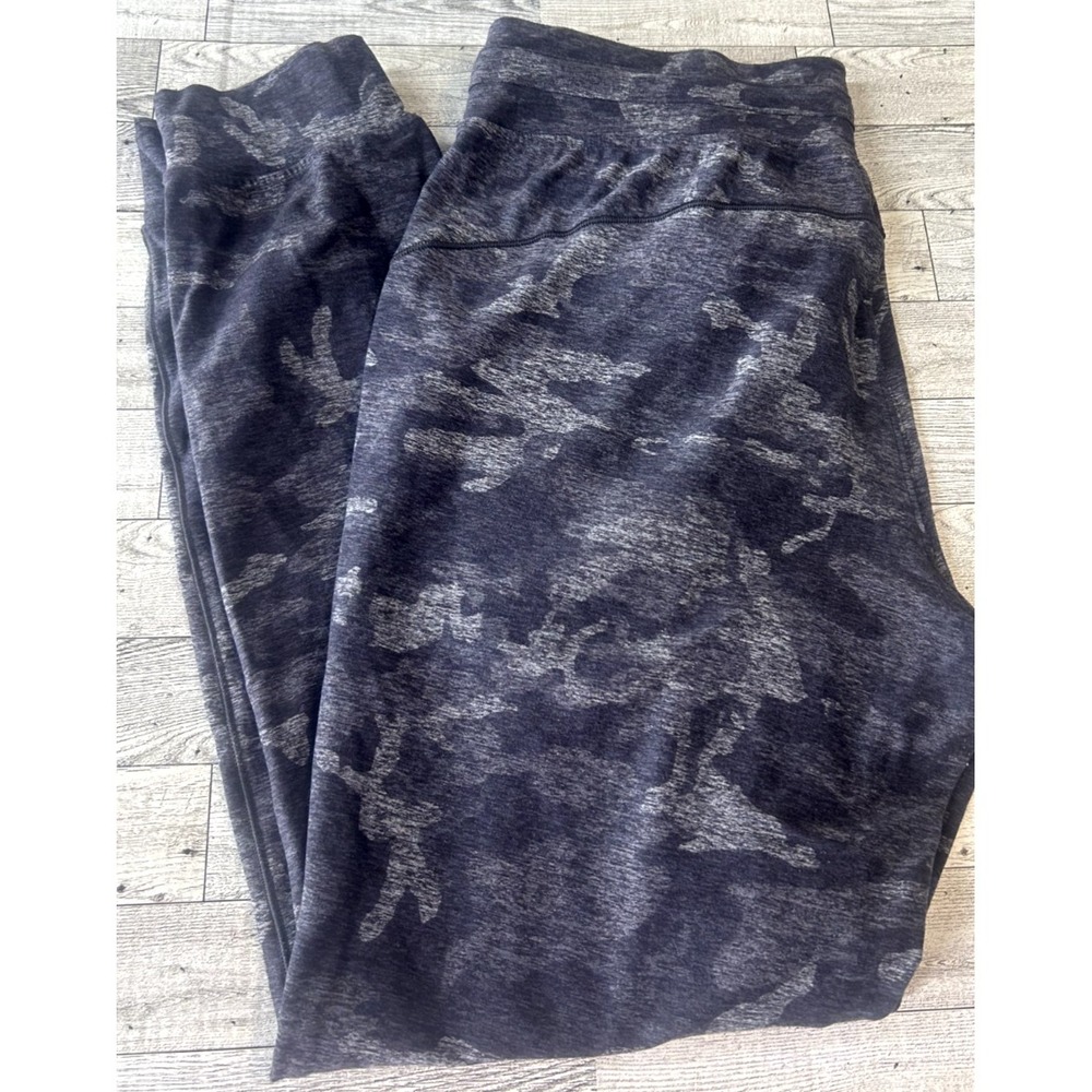 Lululemon Ready To Rulu Jogger Pants Black Gray Camo Women's Size 10